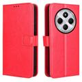 Étui Portefeuille Xiaomi Redmi 14C/14R/Poco C75 avec Fermeture Magnétique - Rouge