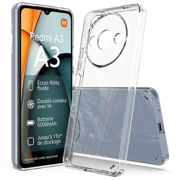 Coque Hybride Xiaomi Redmi A3x Résistante aux Rayures - Transparente