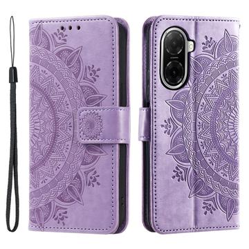 Étui Portefeuille Xiaomi Redmi A5 4G/Poco C71 Mandala Série - Paars