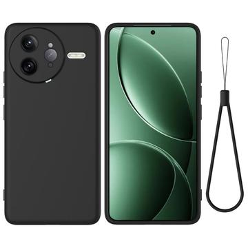 Coque Xiaomi Redmi K80 Pro en silicone liquide avec dragonne