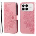 Étui Portefeuille Xiaomi Redmi K90/Poco F8 Pro Mandala Série - Rose