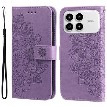 Étui Portefeuille Xiaomi Redmi K90/Poco F8 Pro Mandala Série - Paars