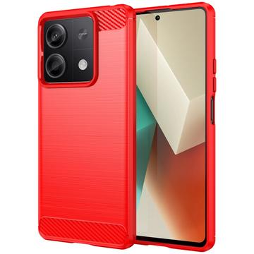 Coque Xiaomi Redmi Note 13 en TPU Brossé - Fibre de Carbone