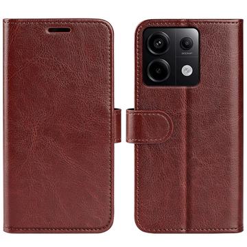 Étui Portefeuille Xiaomi Redmi Note 13 Pro avec Fermeture Magnétique - Marron