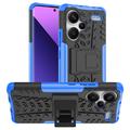 Coque Hybride Xiaomi Redmi Note 13 Pro+ Antidérapante avec Béquille - Bleue / Noire