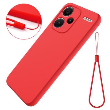 Coque Xiaomi Redmi Note 13 Pro+ en Silicone Liquide - Rouge