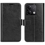 Étui Portefeuille Xiaomi Redmi Note 13 avec Fermeture Magnétique - Noir