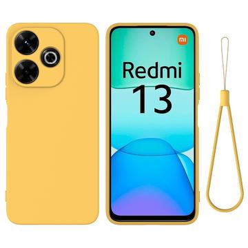 Coque Xiaomi Redmi Note 13R/Redmi 13/Poco M6 4G en Silicone Liquide - Jaune