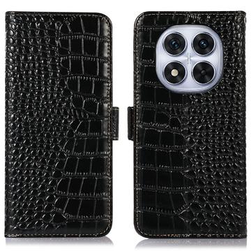 Étui Portefeuille Xiaomi Redmi Note 14 Pro 5G/Poco X7 en Cuir avec RFID - Série Crocodile