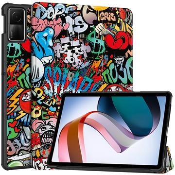 Étui à Rabat Smart Xiaomi Redmi Pad SE - Série Tri-Fold - Graffiti