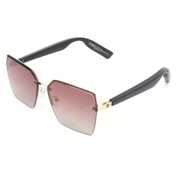 Lunettes intelligentes Y10 avec Bluetooth 5.3, microphone, protection UV - Noir