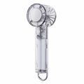 Ventilateur portable transparent Y59 avec refroidissement par semi-conducteurs - 3000mAh - Blanc
