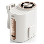 Ventilateur de taille à clip Y66 pour refroidissement de semi-conducteurs avec affichage numérique - Blanc
