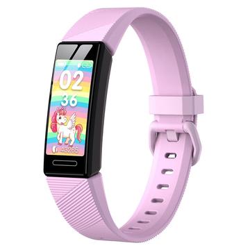 Y99C 0.96" Montre Intelligente Pour Enfants IP68 Bracelet De Sport Étanche Montre De Santé Multifonctionnelle Avec Compteur De Pas / Surveillance Du Sommeil / De La Fréquence Cardiaque - Rose