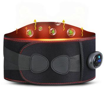 YF-FR069 Ceinture chauffante en graphène avec massage par vibration - Noir