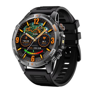 YK15 Montre intelligente d\'extérieur étanche IP68 avec appel Bluetooth - Noir
