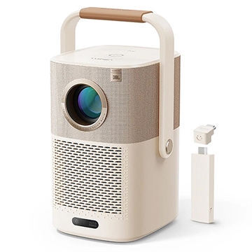 Yaber T2 Plus Projecteur portable Full-HD avec son JBL et Google TV - Beige
