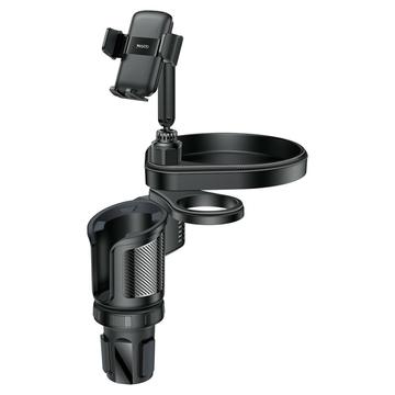Yesido C274 Porte-gobelet de voiture multifonctionnel 4-en-1 - 4.7"-7.2" - Noir