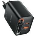 Yesido YC99 Chargeur rapide 40W avec câble USB-C rétractable - Noir
