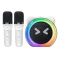 Yesido YSW36 Cute Ears Bluetooth 5.3 Haut-parleur karaoké avec double microphone pour enfants - Blanc