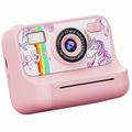 Mini appareil photo instantané Z12 pour enfants avec carte mémoire de 32 Go - Rose