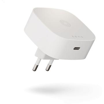 Zens Essential Adaptateur de charge magnétique sans fil avec port USB-C 18W - Blanc