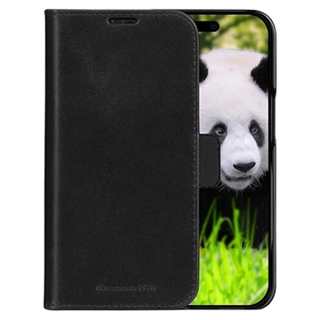 Étui portefeuille en cuir iPhone 16e dbramante1928 Lynge MagSafe 2-en-1 - Noir