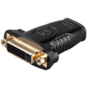 HDMI™/DVI-I-adapter, Guldpläterad