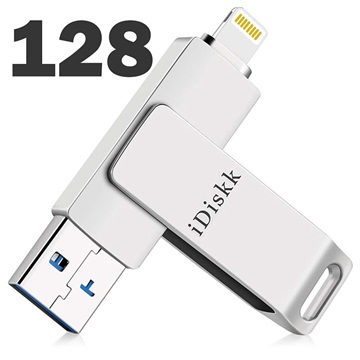 Clé USB iDiskk OTG - USB Type-A/Lightning - 128Go