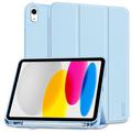 iPad (2022) Tech-Protect SmartCase Pen Tri-Fold Folio Case (Open Box - Bulk Satisfactory) - Sky Blue