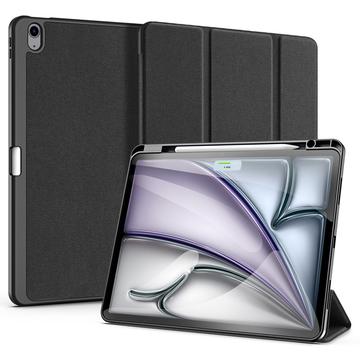 Étui à Rabat iPad Air 13 (2024) Smart Tri-Fold Dux Ducis Domo - Noir