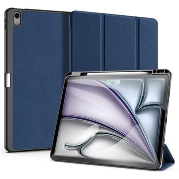 Étui à Rabat iPad Air 13 2024/2025 Smart Tri-Fold Dux Ducis Domo - Bleu