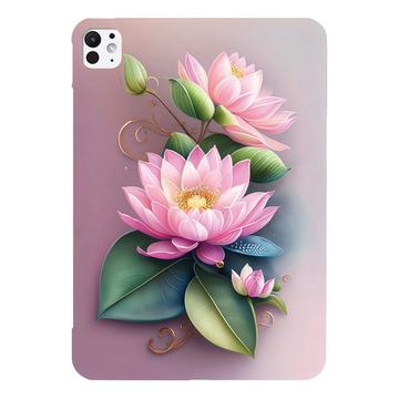 Coque iPad Pro 13 2024/2025 en TPU Stylish Ultra Fin - Une rose