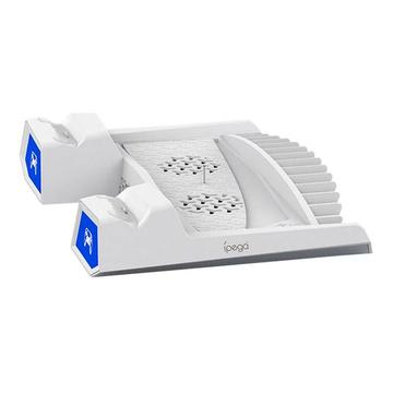 iPega PG-P5023A Station de recharge avec glacière pour Sony PlayStation 5 - Blanc