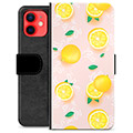 Étui Portefeuille Premium iPhone 12 mini - Motif Citron