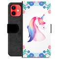 Étui Portefeuille Premium iPhone 12 mini - Licorne