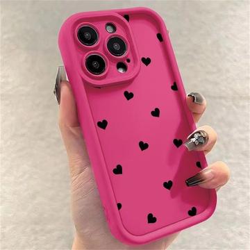 Coque iPhone 12 Pro en TPU antichoc avec bords arrondis - Rose vif
