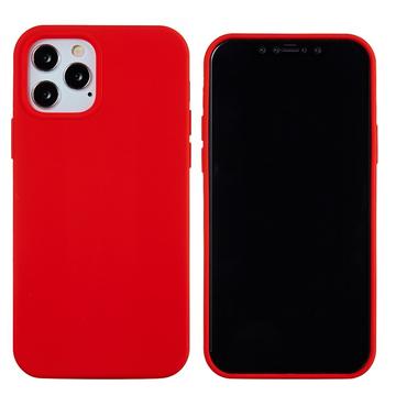 Coque iPhone 12 Pro Max en Silicone Liquide - Rouge