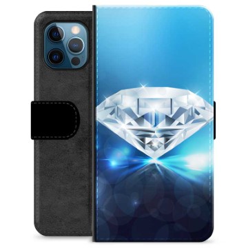 Étui Portefeuille Premium iPhone 12 Pro - Diamant