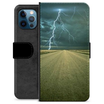 Étui Portefeuille Premium iPhone 12 Pro - Orage