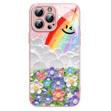 Coque hybride iPhone 12/12 Pro Sourire et arc-en-ciel