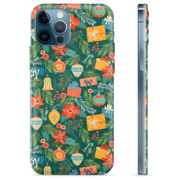 Coque iPhone 12 Pro en TPU - Décor de Noël