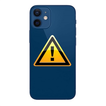 Réparation Cache Batterie pour iPhone 12 mini - cadre inclus - Bleu