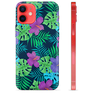 Coque iPhone 12 mini en TPU - Fleurs Tropicales