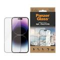 Protecteur d'Écran iPhone 14 Pro Max PanzerGlass Ultra-Wide Fit Anti-Reflective EasyAligner - Bord Noir