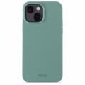 Coque iPhone 13/14 en Silicone Holdit - Vert mousse