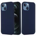 Coque iPhone 13 en Silicone Liquide - Compatible MagSafe - Bleu Foncé