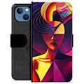Étui Portefeuille Premium iPhone 13 - Portrait Cubiste