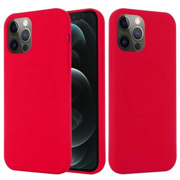 Coque iPhone 13 Pro Max en Silicone Liquide - Compatible MagSafe - Rouge