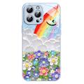 Coque hybride iPhone 13 Pro Max Sourire et arc-en-ciel